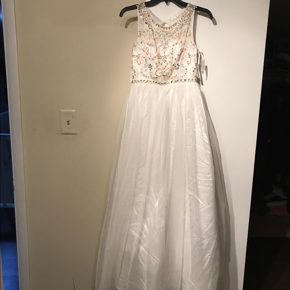 white goddess gown